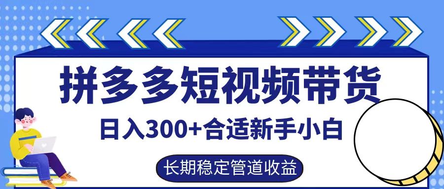 拼多多短视频带货日入300+，实操账户展示看就能学会-悟空云赚AI