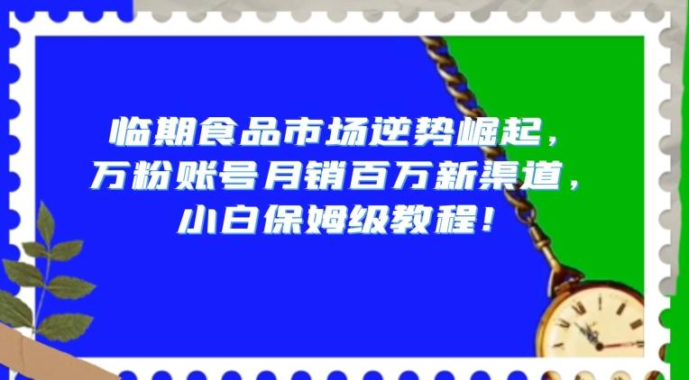 临期食品市场逆势崛起，万粉账号月销百万新渠道，小白保姆级教程【揭秘】-悟空云赚AI