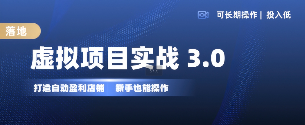 虚拟项目实战3.0，打造自动盈利店铺，可长期操作投入低，新手也能操作-悟空云赚AI