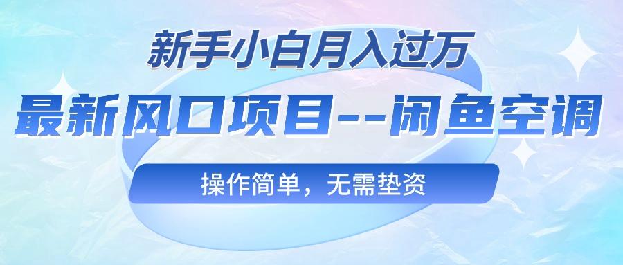 最新风口项目—闲鱼空调，新手小白月入过万，操作简单，无需垫资-悟空云赚AI