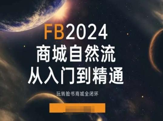 2024Faceboo商城自然流(从入门到精通)，玩转脸书商城全闭环-悟空云赚AI