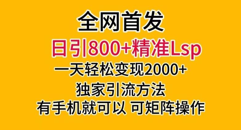 全网首发！日引800+精准老色批，一天变现2000+，独家引流方法，可矩阵操作【揭秘】-悟空云赚AI