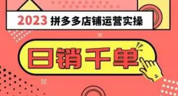 2023拼多多运营实操，每天30分钟日销1000＋，爆款选品技巧大全（10节课）-悟空云赚AI