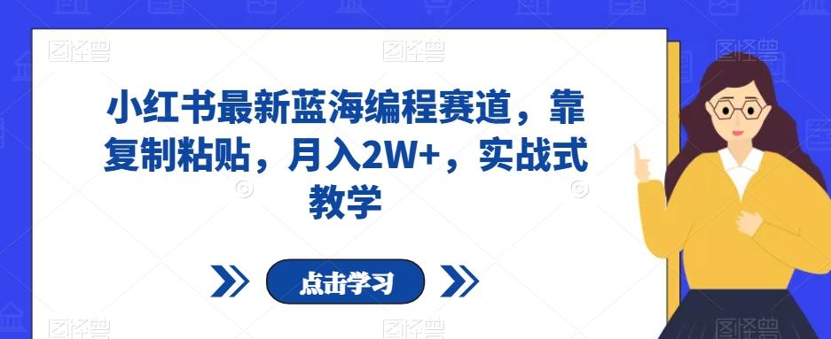 小红书最新蓝海编程赛道，靠复制粘贴，月入2W+，实战式教学【揭秘】-悟空云赚AI