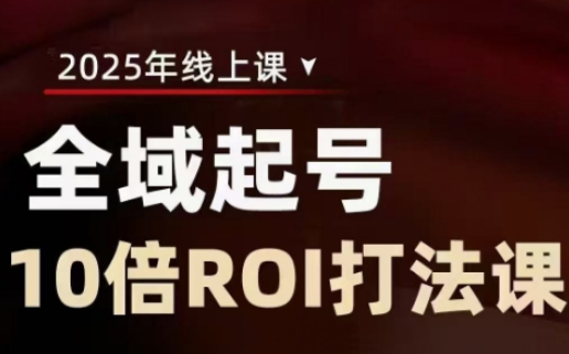 2025全域起号10倍ROI打法课，助你提升直播间的投资回报率-悟空云赚AI