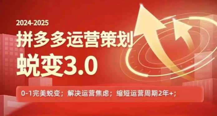 2024-2025拼多多运营策略蜕变3.0，0~1完美蜕变，解决信息焦虑-悟空云赚AI