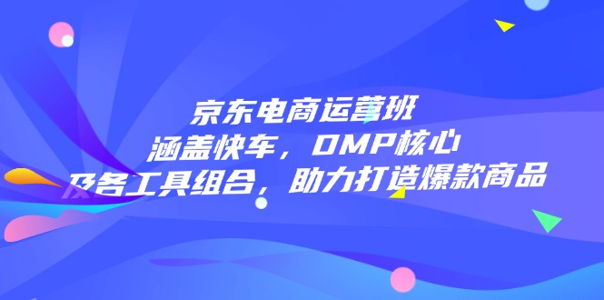 京东电商运营班：涵盖快车，DMP核心及各工具组合，助力打造爆款商品-悟空云赚AI