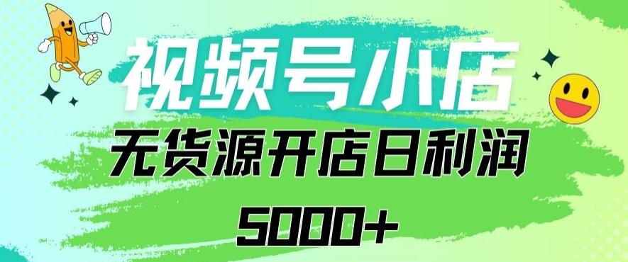 视频号无货源小店从0到1日订单量千单以上纯利润稳稳5000+【揭秘】-悟空云赚AI