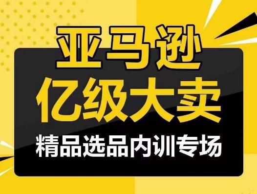 亚马逊亿级大卖-精品选品内训专场，亿级卖家分享选品成功之道-悟空云赚AI