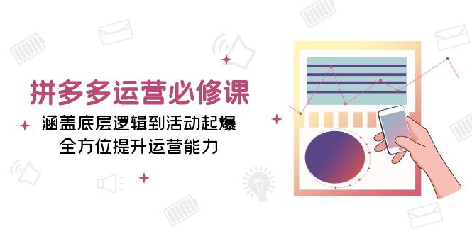 拼多多运营必修课：涵盖底层逻辑到活动起爆，全方位提升运营能力-悟空云赚AI