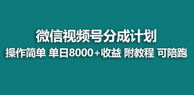 【蓝海项目】视频号分成计划最新玩法，单天收益8000+，附玩法教程，24年…-悟空云赚AI