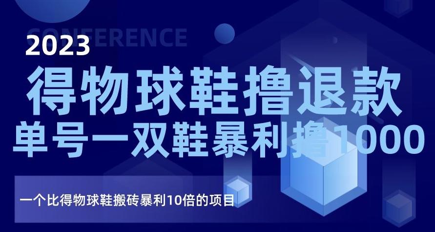 2023得物球鞋撸退款，单号一双鞋暴利撸1000，一个比得物球鞋搬砖暴利10倍的项目【揭秘】-悟空云赚AI