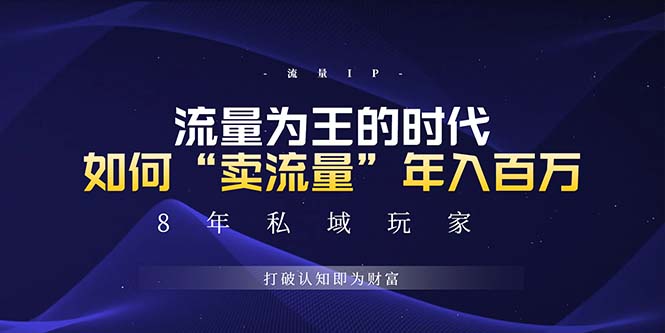 未来如何通过“卖流量”年入百万，跨越一切周期绝对蓝海项目-口袋创业家