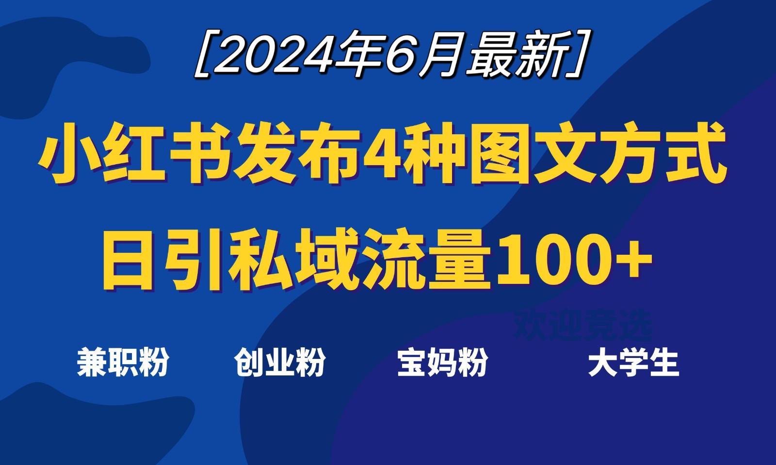 小红书发布这4种图文，就能日引私域流量100+-悟空云赚AI