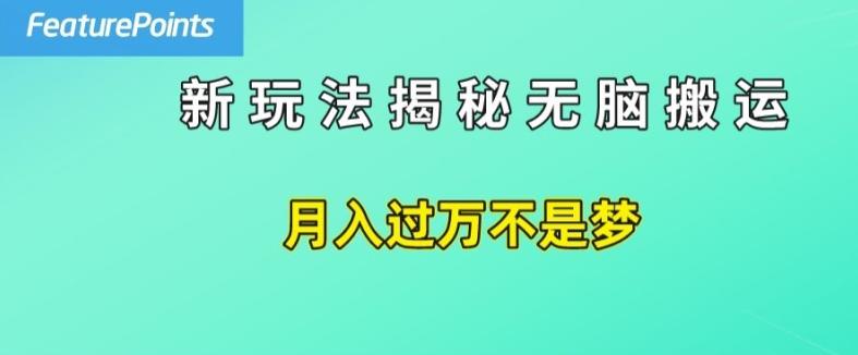 简单操作，每天50美元收入，搬运就是赚钱的秘诀【揭秘】-悟空云赚AI