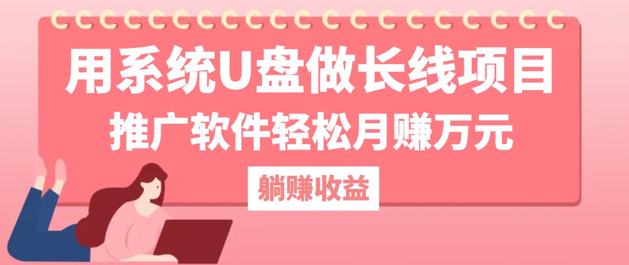 用系统U盘做长线项目，推广软件轻松月赚万元-悟空云赚AI