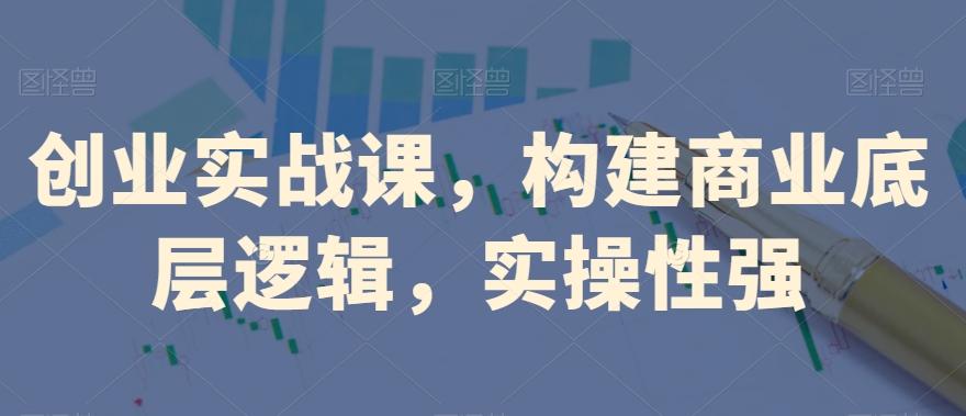 创业实战课，​构建商业底层逻辑，实操性强-悟空云赚AI