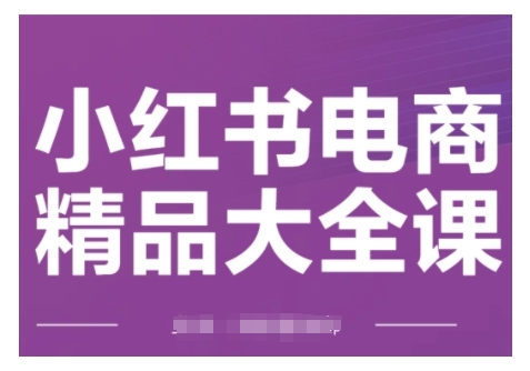 小红书电商精品大全课，快速掌握小红书运营技巧，实现精准引流与爆单目标，轻松玩转小红书电商(更新2月)-悟空云赚AI