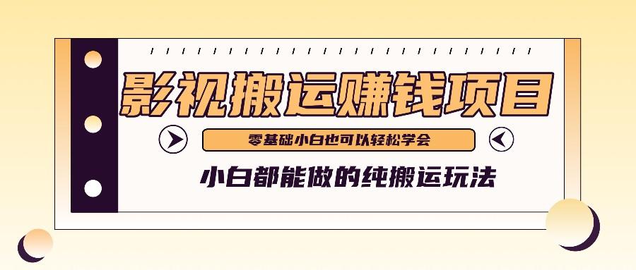 手把手教你操作影视搬运项目，小白都能做零基础也能赚钱-悟空云赚AI