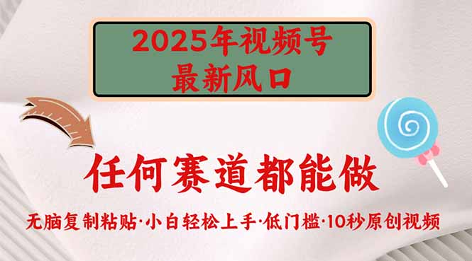 2025年视频号新风口，低门槛只需要无脑执行-悟空云赚AI