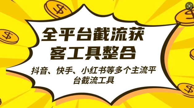 全平台截流获客工县整合全自动引流，日引2000+精准客户【揭秘】-悟空云赚AI