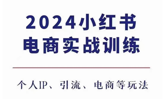 2024小红书电商3.0实战训练，包含个人IP、引流、电商等玩法-悟空云赚AI