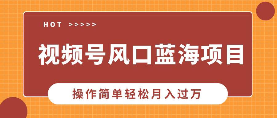 视频号风口蓝海项目，中老年人的流量密码，操作简单轻松月入过万-悟空云赚AI