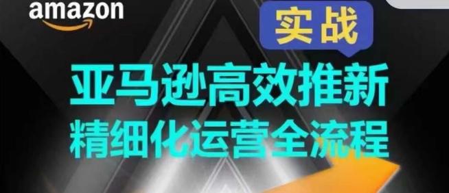 亚马逊高效推新精细化运营全流程，全方位、快速拉升产品排名和销量!-悟空云赚AI