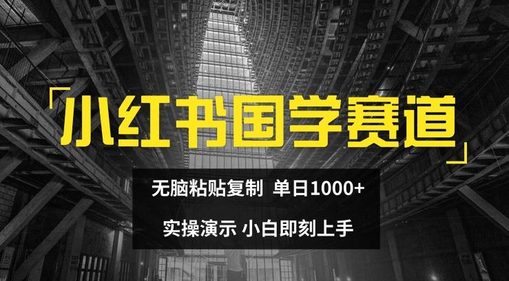 小红书国学赛道，无脑粘贴复制，单日1K，实操演示，小白即刻上手【揭秘】-悟空云赚AI