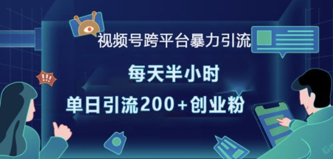 视频号跨平台暴力引流，每天半小时，单日引流200+精准创业粉-悟空云赚AI