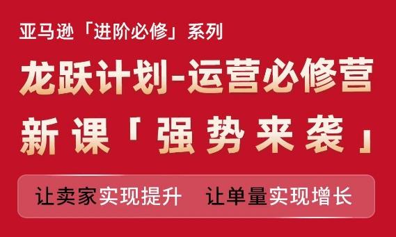 亚马逊进阶必修系列，龙跃计划-运营必修营新课，让卖家实现提升 让单量实现增长-悟空云赚AI